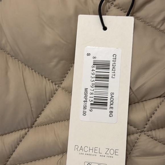 Women’s quilted coat, Rachel Zoe, size small, NWT - Picture 3 of 10